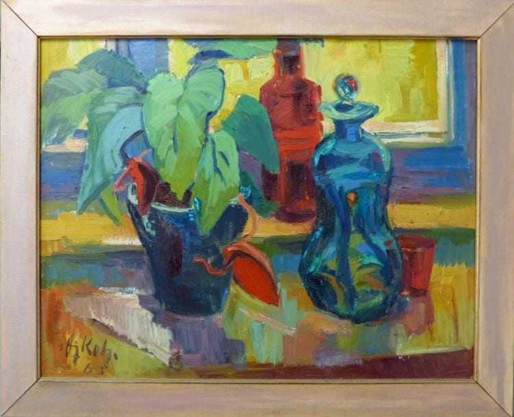 Fritz Kohlstadt comparable auction result: fritz kohlstadt oil painting on canvas still life