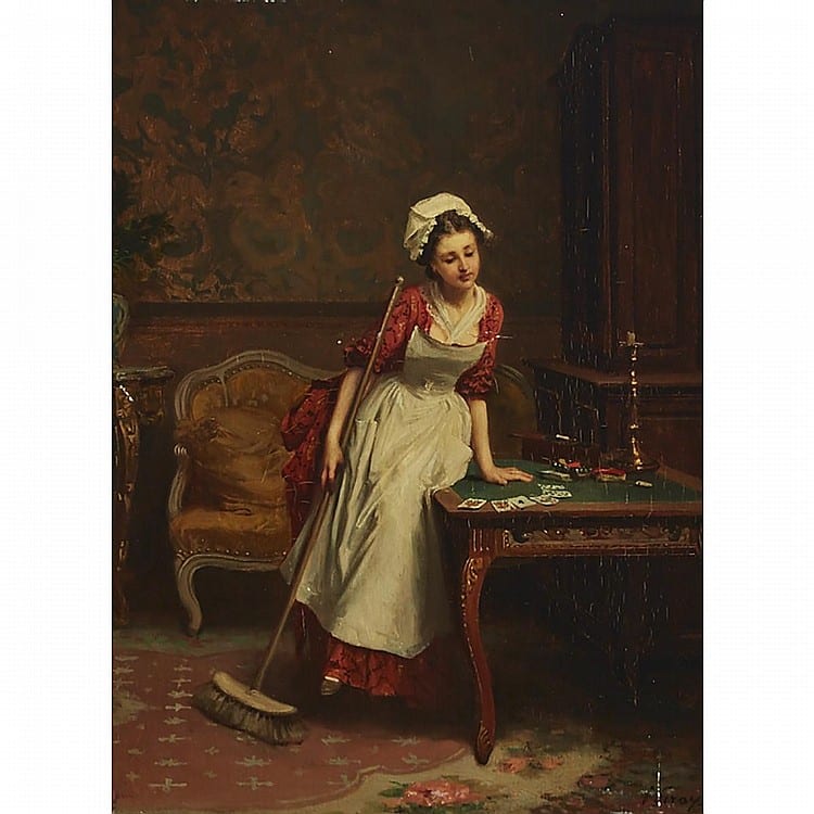 Prudent Louis Leray comparable auction result: prudent louis leray 1820 1879 frenchla sourbetteoil on panel signed lower right12 75 x 9 25 32 4 x 23 5 cm provenance ch pottier parisestimate 800 1 200