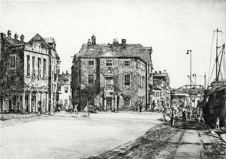 John Charles Moody comparable auction result: john charles moody british 1884 1962 street scene poole signe