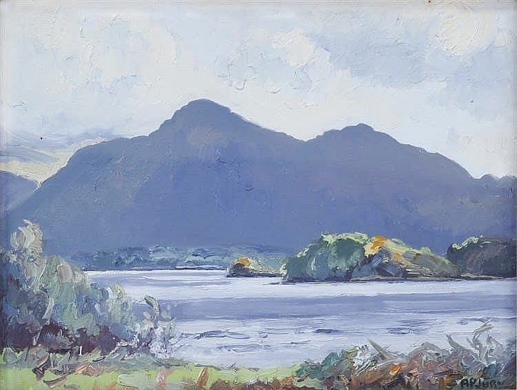 Anne Primrose Jury comparable auction result: anne primrose jury irish 1907 1995 lakes beneath mweelrea sign