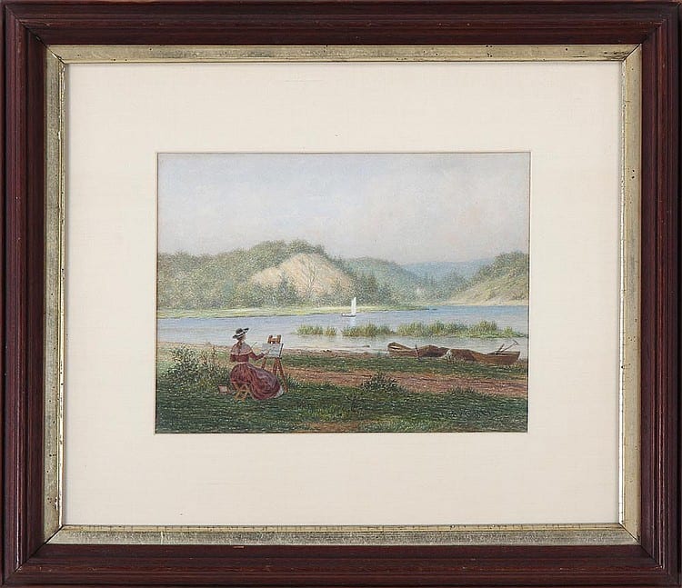 William M. Davis comparable auction result: william m davis american long island 1829 1920