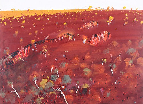 Bela Ivanyi comparable auction result: bela ivanyi iron ore country 3 gouache