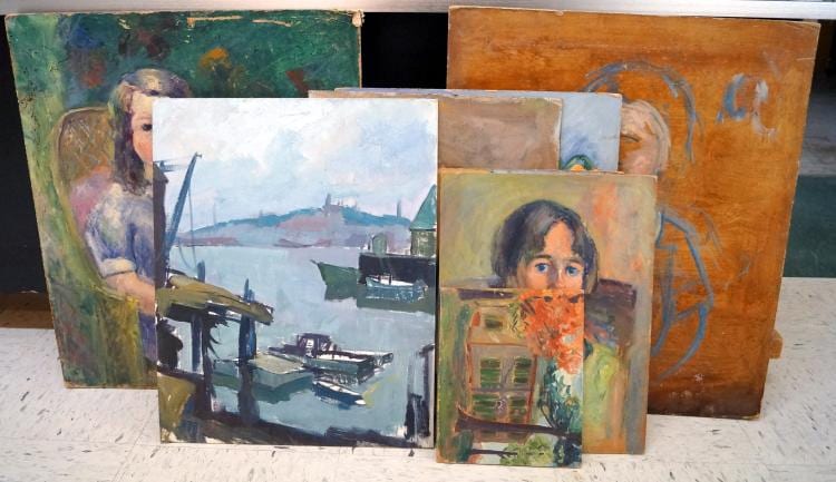 Harriette M. Landon comparable auction result: harriette m landon american 1896 1977 lot 8 oil on artist board portraits landscape floral still life rockport harbor some signed various sizes