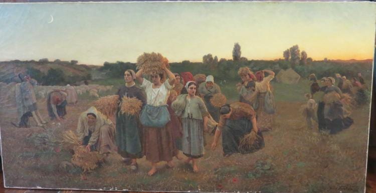 Alfred Bryant Copeland comparable auction result: alfred bryant copeland the gleaners painting