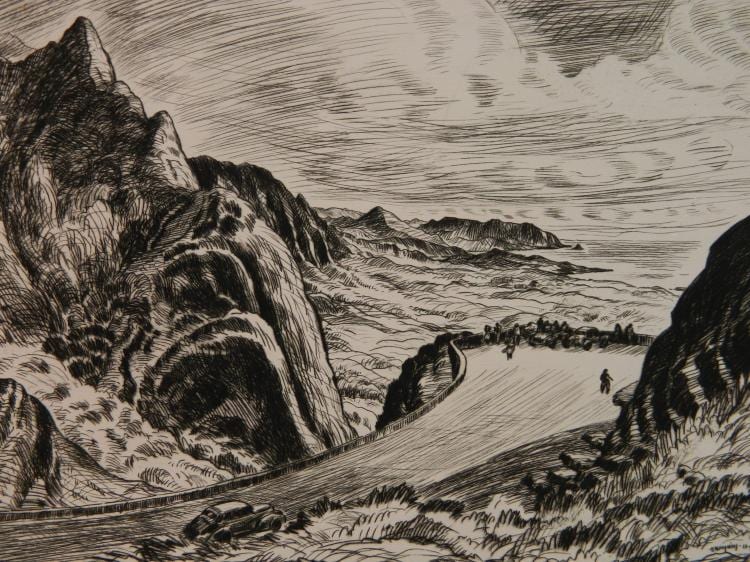 Huc Mazelet Luquiens comparable auction result: huc mazelet luquiens etching