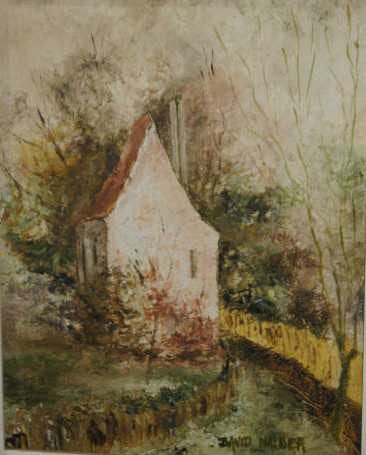 David Nalder comparable auction result: david nalder the red roofed cottage oil on board signed 24 x 19cm