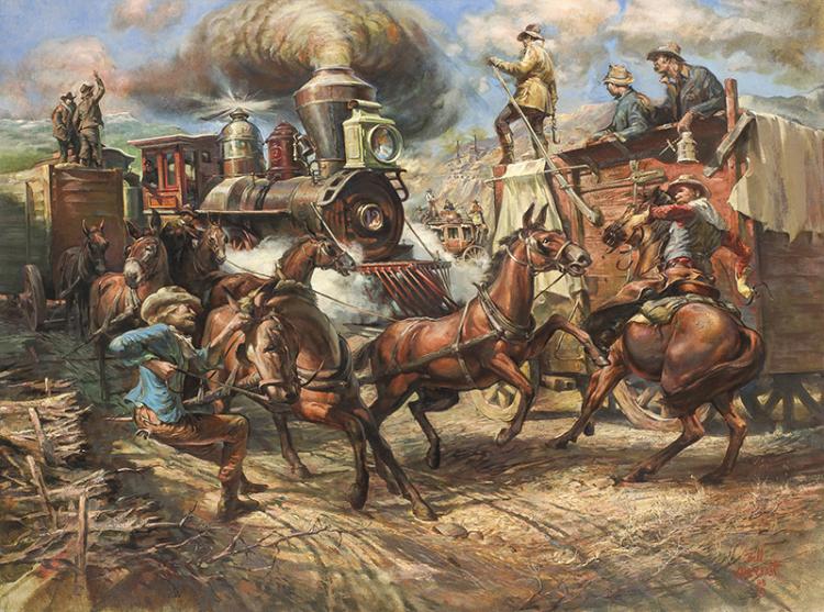 William Harry Ahrendt comparable auction result: william harry ahrendt first train to globe
