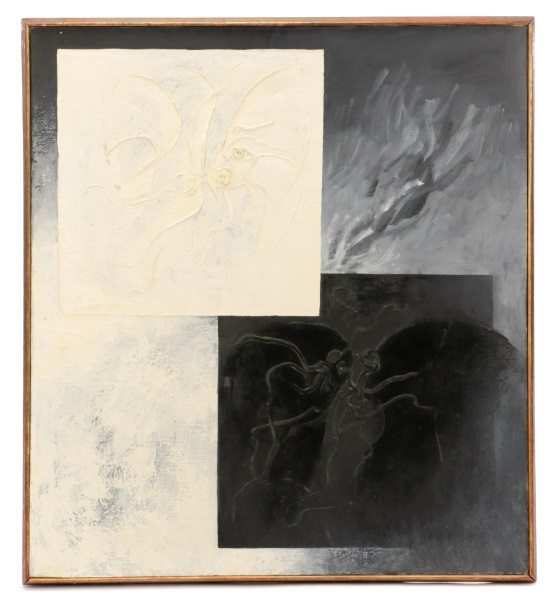 Vincentiu Grigorescu comparable auction result: vincentiu grigorescu monochrome abstraction 1968