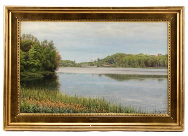 Henrik Jespersen comparable auction result: henrik gamst jespersen lake in spring oil