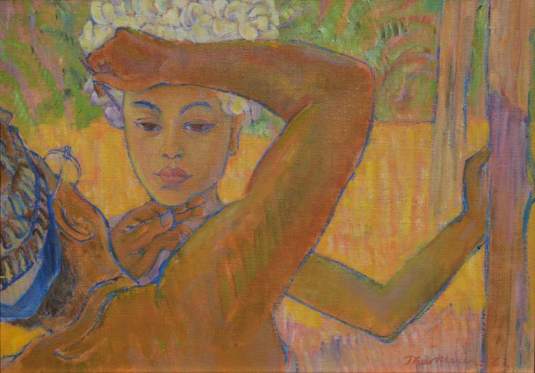 Theo Meier | I Wayan Lotring " helping make up the Dancer " comparable sale
