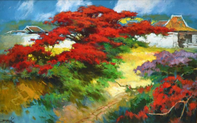 Basoeki Abdullah | Flamboyant comparable sale
