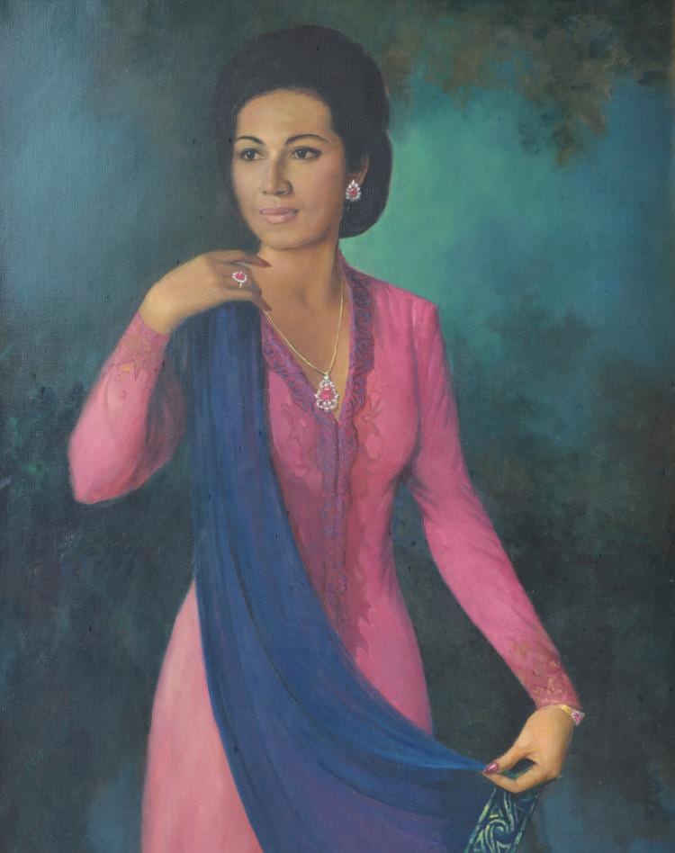 Basoeki Abdullah | Portrait of Lady comparable sale