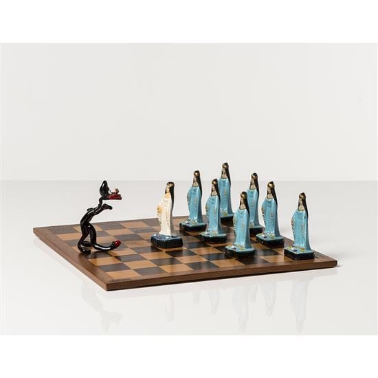 Nelson Leirner comparable auction result: nelson leirner n en 1932 s rie veneza xeque mate 1999