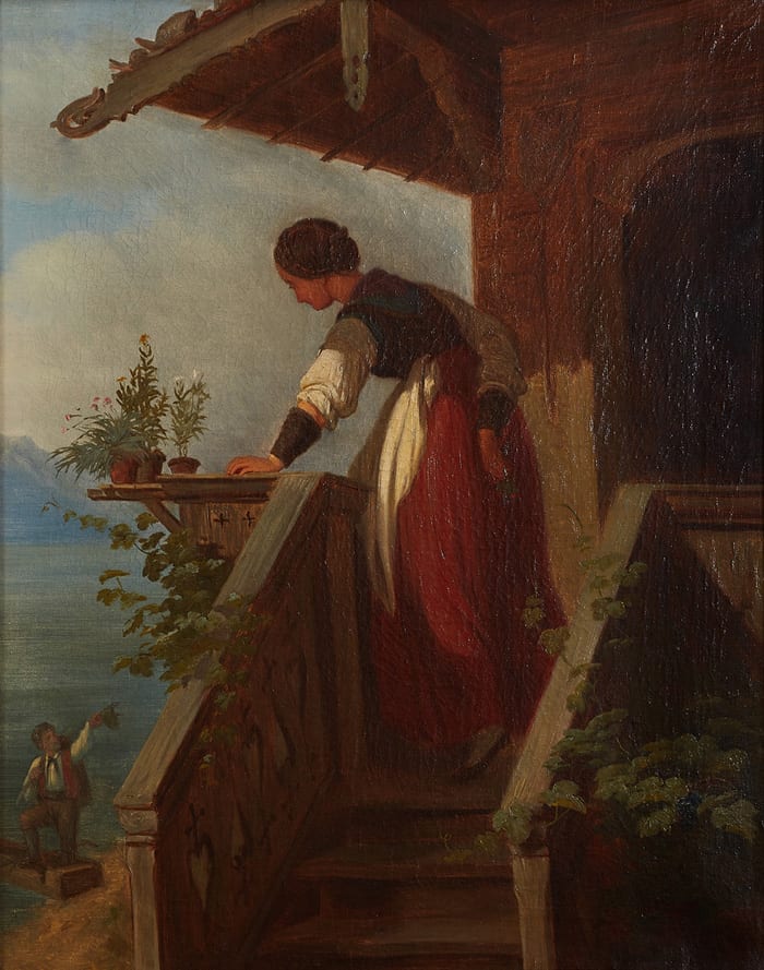Johann Mathias Ranftl comparable auction result: courtship