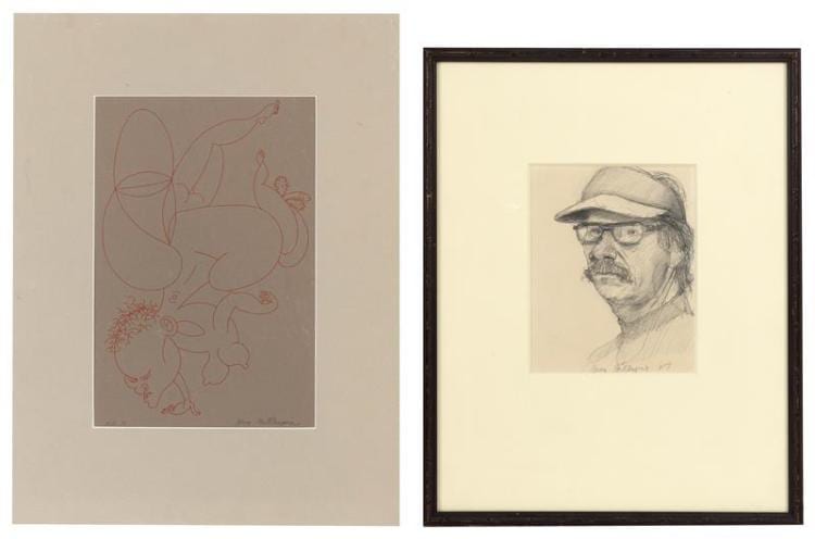 Gregory Joseph Gillespie comparable auction result: gregory joseph gillespie new york massachusetts new jersey 1936 2000 two works