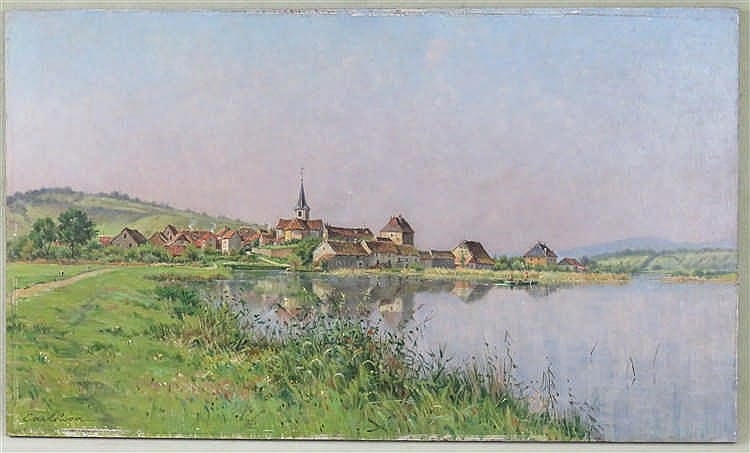 Mario Carl-Rosa comparable auction result: mario carl rosa 1855 1913 dampierre bords du d