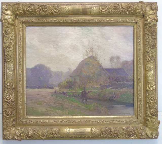 G. Ames Aldrich comparable auction result: g ames aldrich signed oil painting on canvas