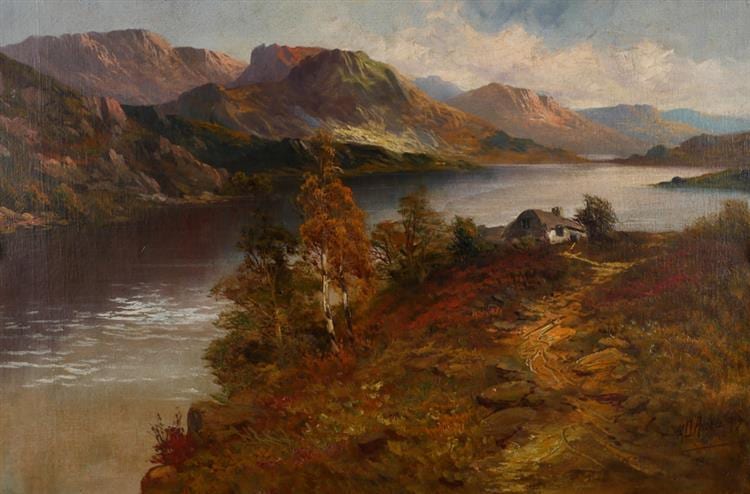 Montgomery Ansell comparable auction result: montgomery ansell 19th 20th century the middle lake killarney and the upper lake killarney a pair