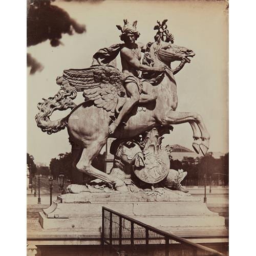 Charles Nègre comparable auction result: charles n gre mercure chevauchant p gase sculpture d antoine coysevox place de la concorde paris 1859