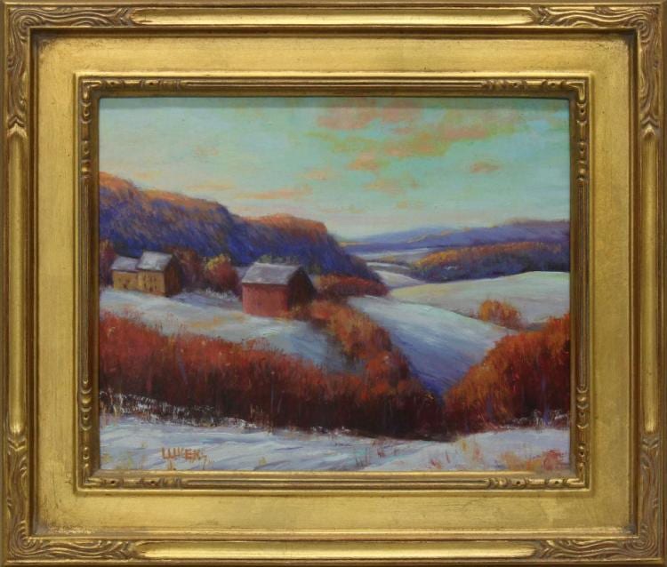 Jim Lukens comparable auction result: jim lukens b 1959 pennsylvania winter landscape