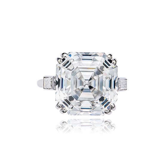 A 11.03 CARAT, D COLOR, INTERNALLY FLAWLESS, TYPE IIA DIAMOND RING, BY Cartier comparable sale