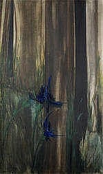 Farideh Lashaie comparable auction result: farideh lashai iran 1944 2013 trees oil on canvas framed signed