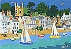 Richard Lodey comparable auction result: richard lodey b 1950 acrylic gouache on card fowey signed with initials 7 25 x 10 5 18 4cm x 26 7cm