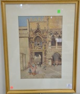 carlo menegazzi 19th 20th century watercolor doges palace venice signed lower right c menegazzi sight size 17 1 4 x 11 1 4 · Nadeau's Auction Gallery · 2017-04-08 Carlo Menegazzi comparable auction result: carlo menegazzi 19th 20th century watercolor doges palace venice signed lower right c menegazzi sight size 17 1 4 x 11 1 4