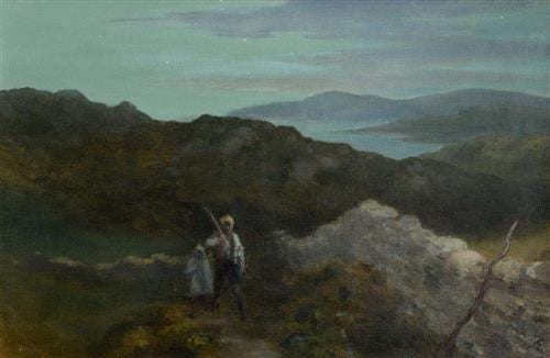 George William Russell comparable auction result: george william russell ae 1867 1935 where the unquiet hours depart