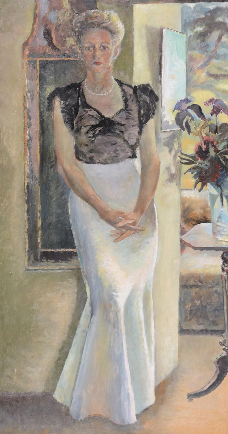 David Rolt comparable auction result: david rolt british 1916 1985 lady in a ball gown
