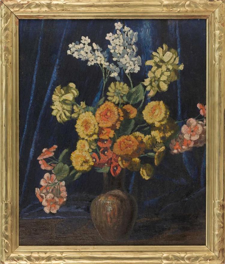 Frank J. Gavencky comparable auction result: frank j gavencky american 1888 1966 still life of flowers oil on board 24 x 20 framed 27 x 23