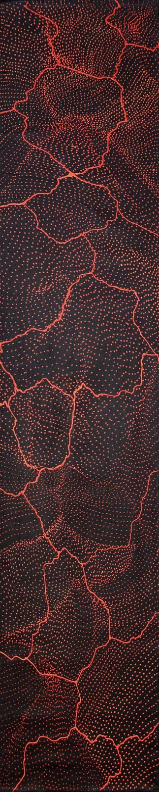Sarrita King comparable auction result: sarrita king 1988 lightening 150 x 32cm
