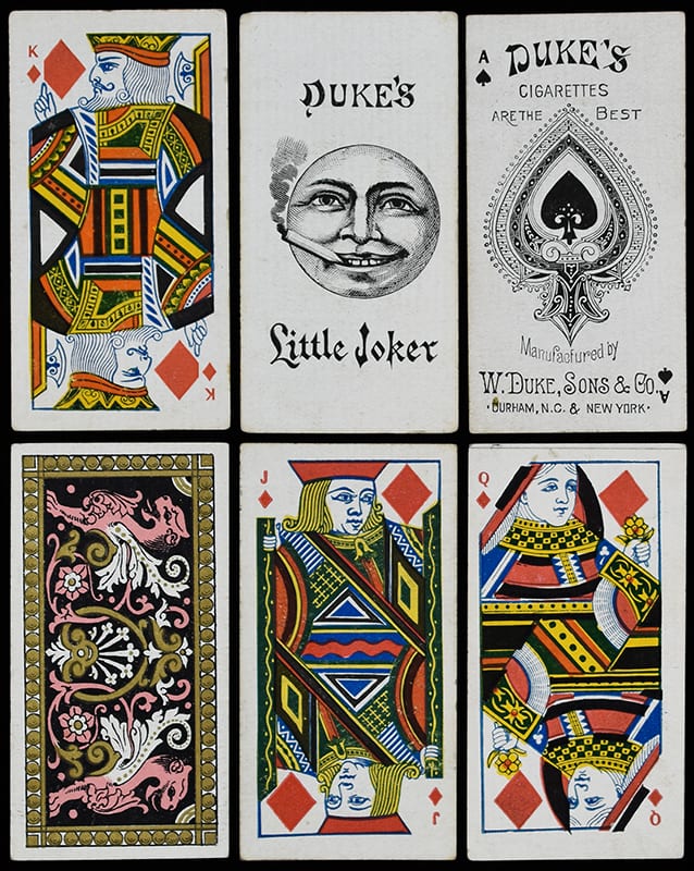 William Duke comparable auction result: w duke sons co tobacco insert playing cards