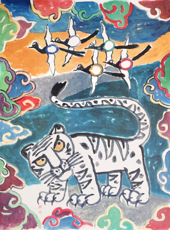 Ki-chang Kim comparable auction result: ki chang kim mystic star of the orient lithograph