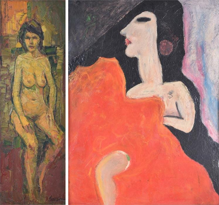 Ronald Copping comparable auction result: ronald copping fl 1961 1998 british a nude female in impasto oil on board signed ronald copping