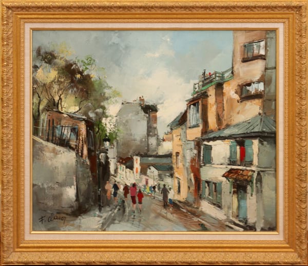 Francois Claver comparable auction result: francois claver oil on canvas