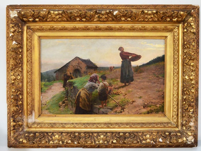 Louis Emile Adan comparable auction result: evocative o c painting signed louis emile adan