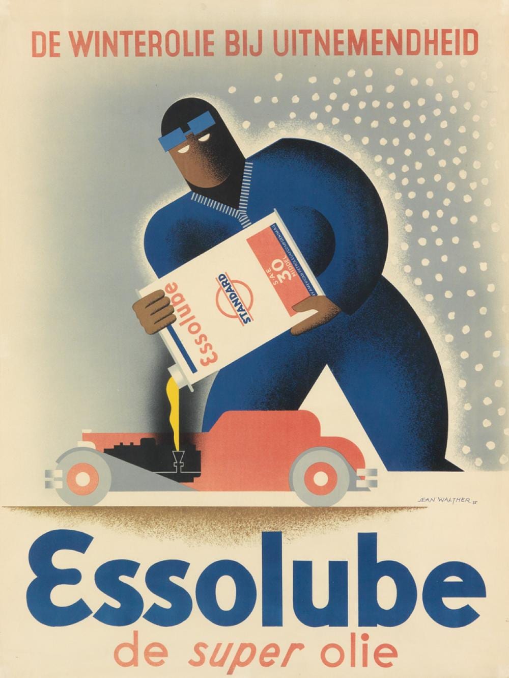 Johann (1910) Walther comparable auction result: jean walther 1910 1968 essolube 1935 37x28 inches 94x72 cm