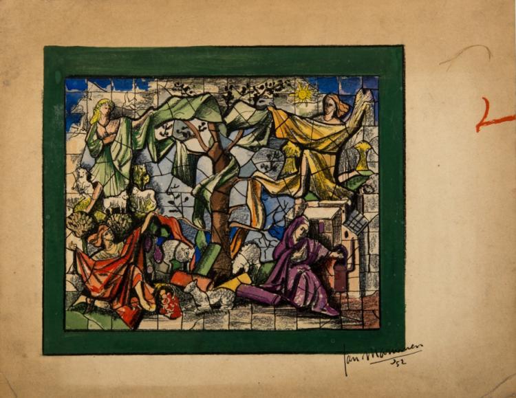 Jan Mammen comparable auction result: jan mammen 1899 1978 archive of more than 50 drawings in various techniques