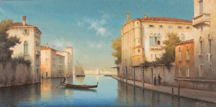 Hugo Golli comparable auction result: vallin 1921 venise