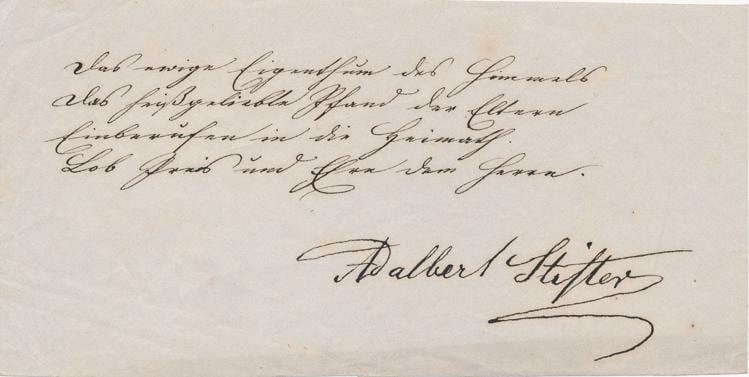 Adalbert Stifter comparable auction result: adalbert stifter