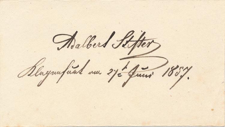 Adalbert Stifter comparable auction result: adalbert stifter