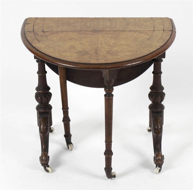 A. Sutherland comparable auction result: a small victorian walnut sutherland table