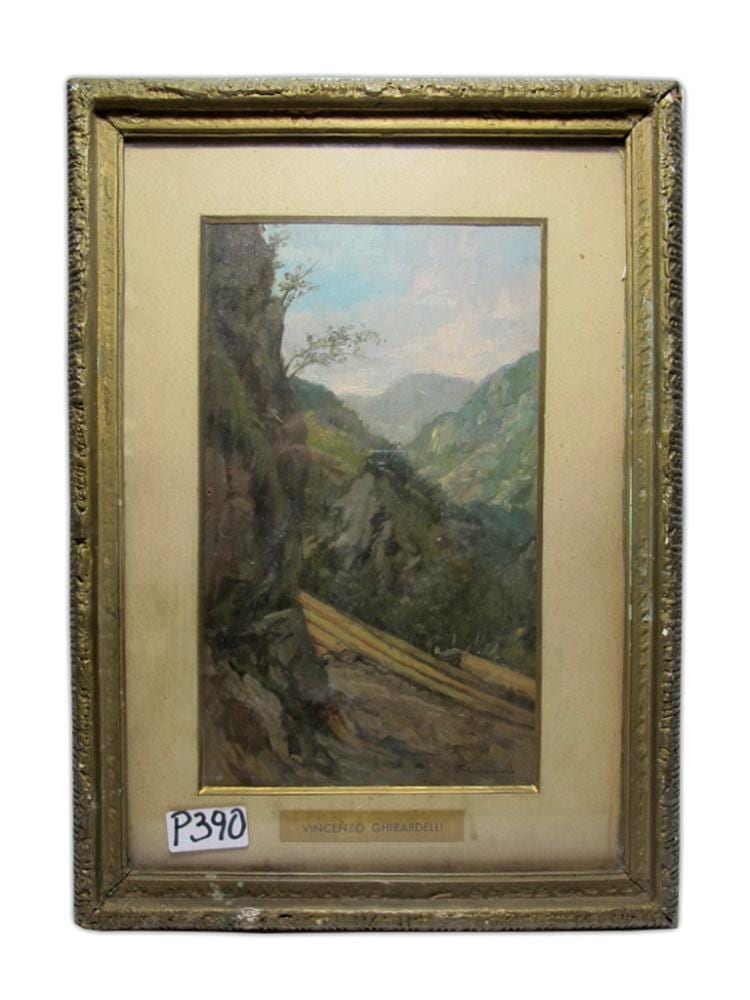 Vincenzo Ghirardelli comparable auction result: vincenzo ghirardelli 1894 1967 oil on board painting