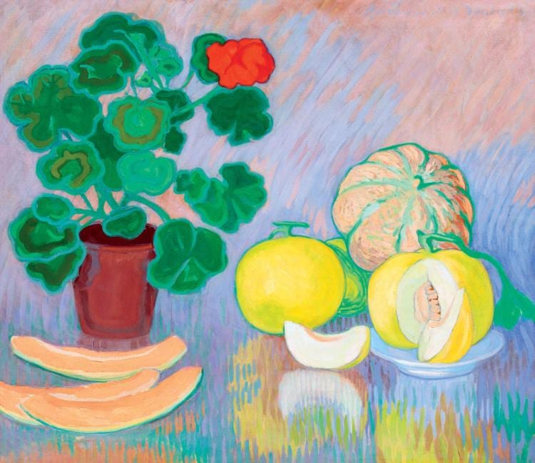 Still Life with Red Geranium, 1908 comparable sale