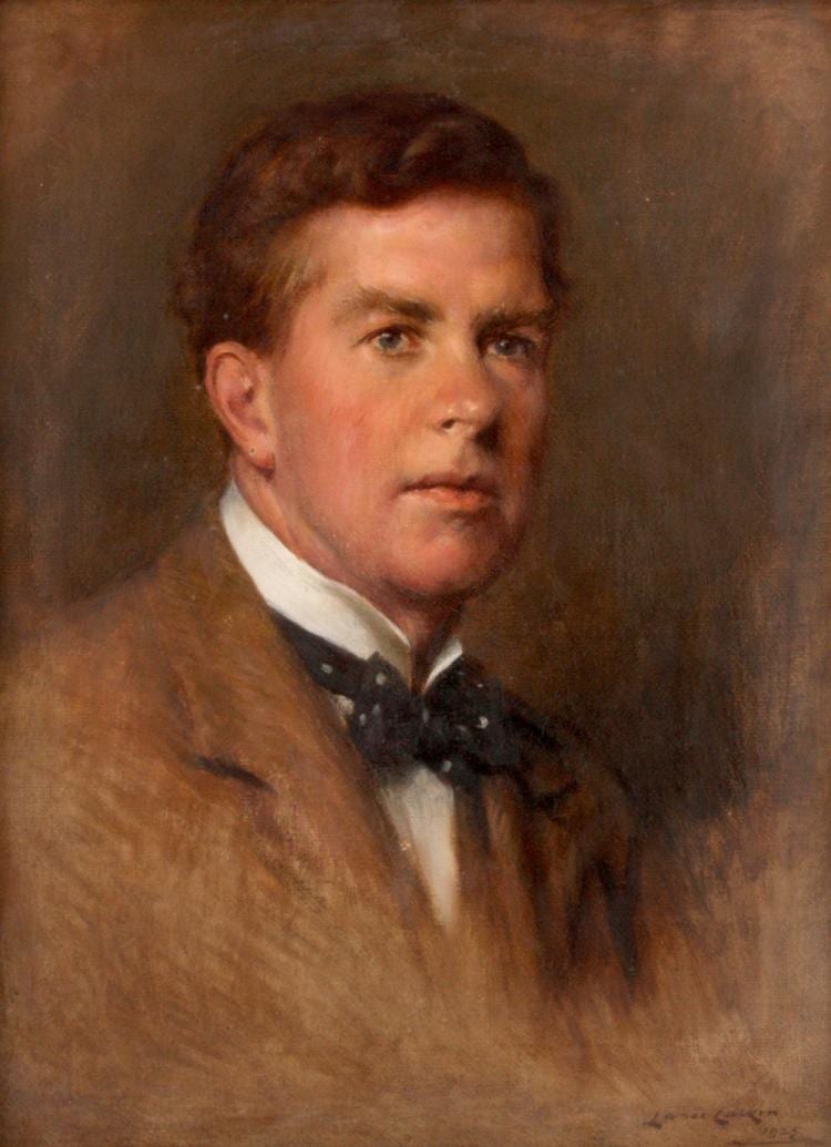 Lance Calkin comparable auction result: lance calkin oil on canvas bust portrait of a