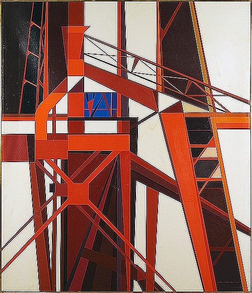 Edmund D. Lewandowski comparable auction result: edmund d lewandowski american 1914 1998 blast furnace gary