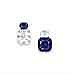 A Unique Pair Of Sapphire And DIAMOND EARRINGS Each set with a cushion-shap comparable sale