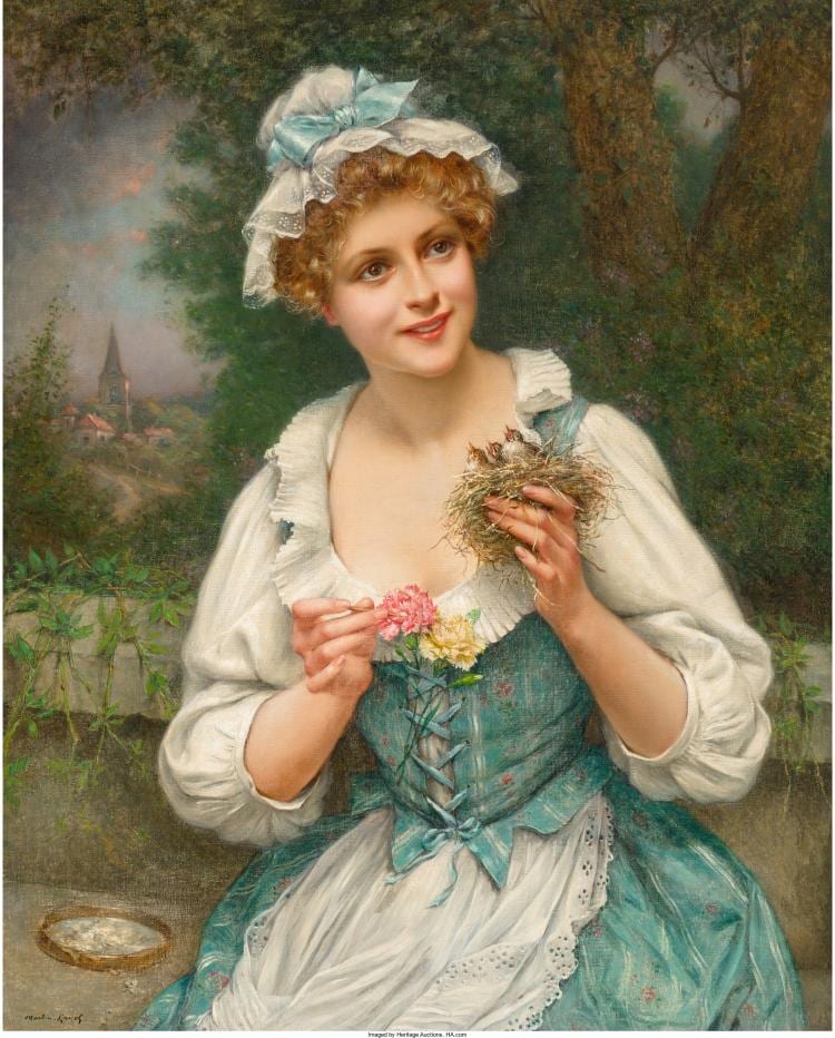 François Martin-Kavel comparable auction result: fran ois martin kavel french 1861 1931 feeding time oil on canvas 36 x 29 inc