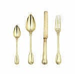 Auguste André Lançon comparable auction result: a 19th century belgian silver gilt dessert service of flatware by auguste
